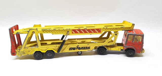 Majorette Camion De Chantier Avec Treuil – Série 4500 – Échelle 1:60 – Jaune Et Rouge
