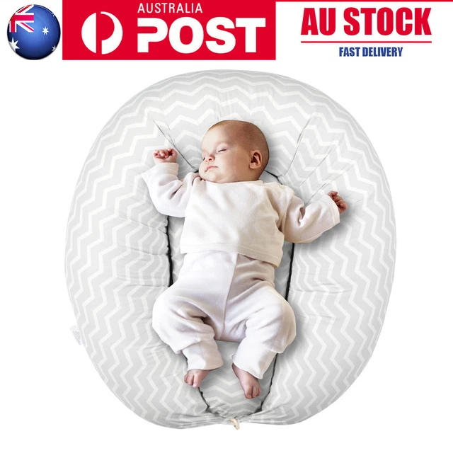 Newborn Baby Cot Pillow Prevent Flat Head Anti Roll Cushion Sleeping Pod Support
