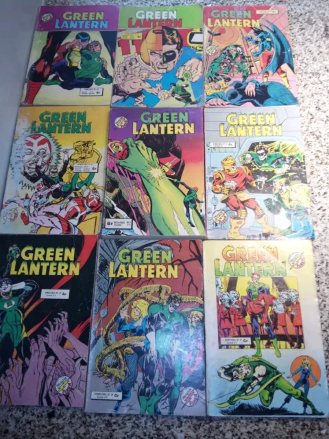 GREEN LANTERN  / LOT DE 9 COMICS BOOK / SF / ...............refGA4