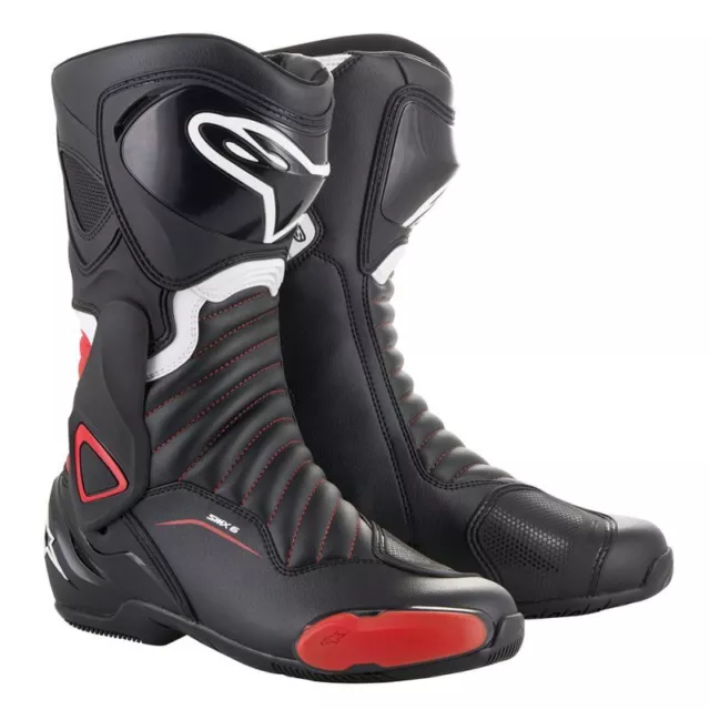 Alpinestars SMX-6 V2 Noir Rouge Bottes -  Livraison gratuite!