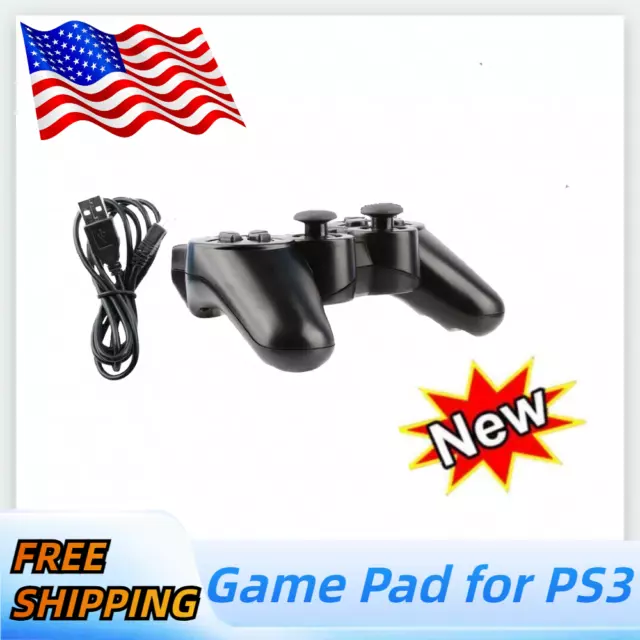 Black Wireless Bluetooth Video Game Controller Pad For S-ony PS3 Playstation3New