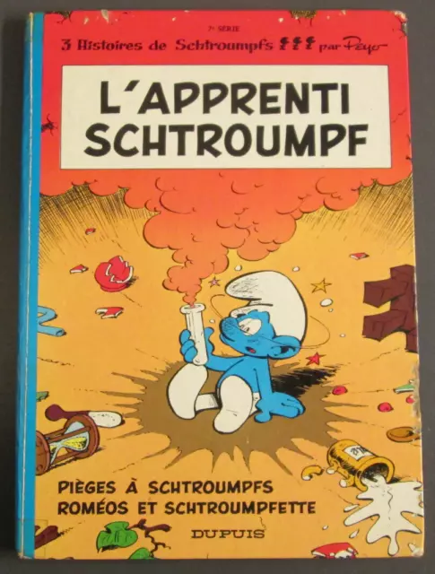 LES SCHTROUMPFS N°7 - Bon état - " L'apprenti Schtroumpf " - Dupuis EO 1971
