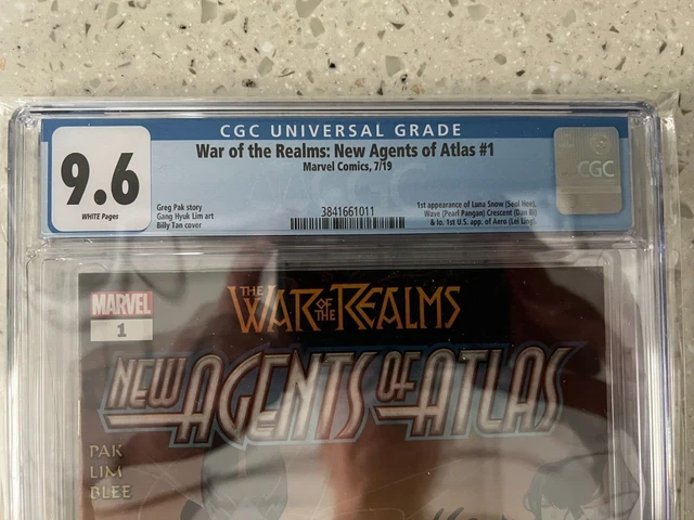 War Ofthe Realms New Agents Of Atlas #1 Cgc 9.6 1St Appearance Luna Perfect Case 3