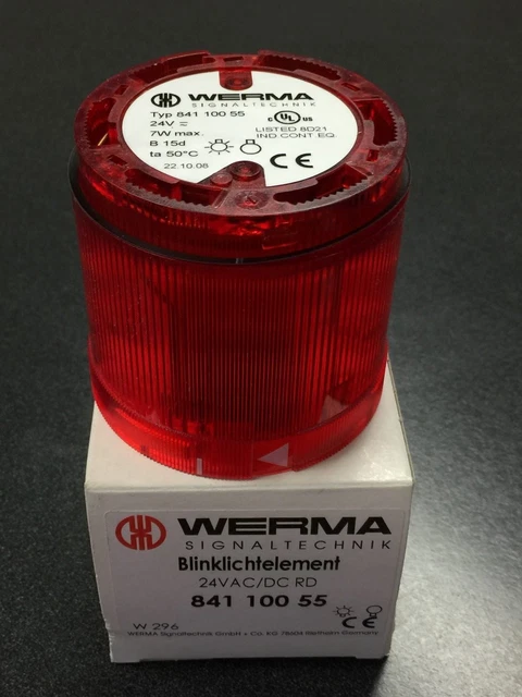 Werma P.n. 841-100-55 Light Element 24Vac/Dc