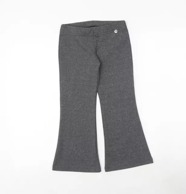 Marks and Spencer Girls Grey Polyamide Jogger Trousers Size 6 Years Regular