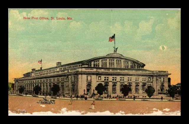 Dr Jim Stamps Us Postcard New Post Office St Louis Missouri Exterior View