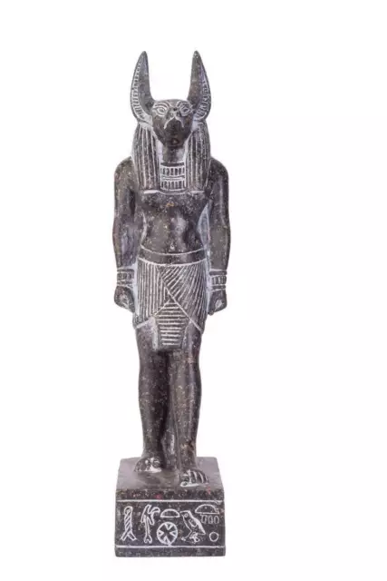 UNIQUE ANCIENT EGYPTIAN STATUE Anubis God of Afterlife Standing with Jackal Head