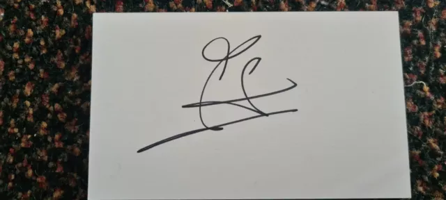 Jaap Stam Hand Signed 5 X 3 White Card Holland Lazio Ac Milan Manchester United