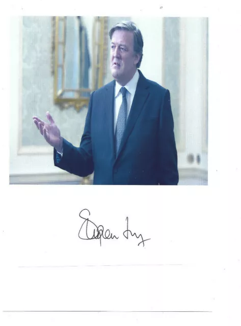 Dr Doctor Who - Stephen Fry (Death Comes To Time) signed 8" x 6" Photo Card