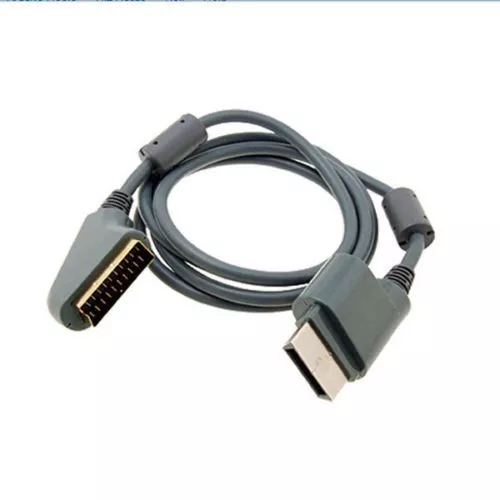 6 ft 1.8m RGB Scart Video HD TV AV Cable For XBOX 360 Original Version