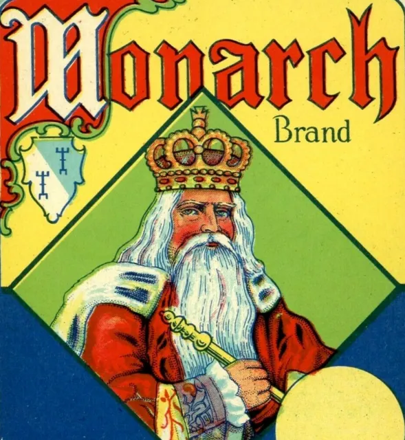 Vintage Monarch Brand Paper Merchandise Label