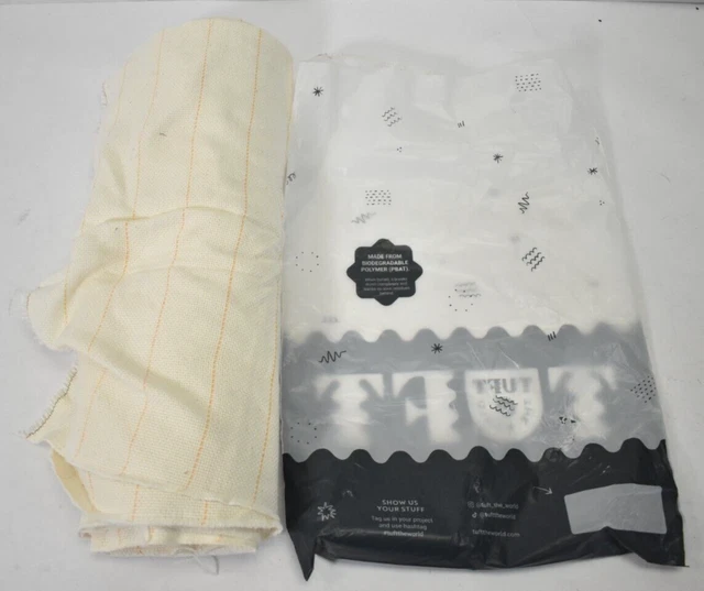 Paño de mechones primario Tuft The World blanco 157" 4 yardas 26 x 26 puntada por pulgada