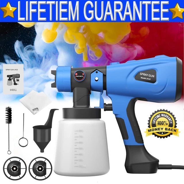 ELECTRIC 600W PAINT Sprayer Airless Spray Gun Hvlp Handheld Outdoor