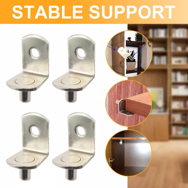 Nickel Plated Home Office Furniture Shape Shelf Support Peg Bookcase