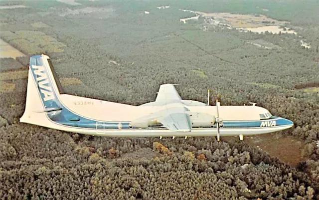 Airline Postcards Mississippi Valley Airlines Inc Fokker F-27 Friendship