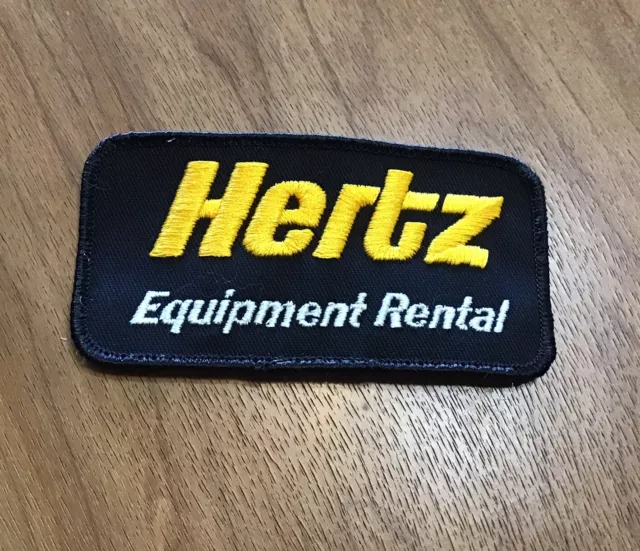 Hertz Equipment Rental Logo Embroidered Patch Car Truck Company Advertising New