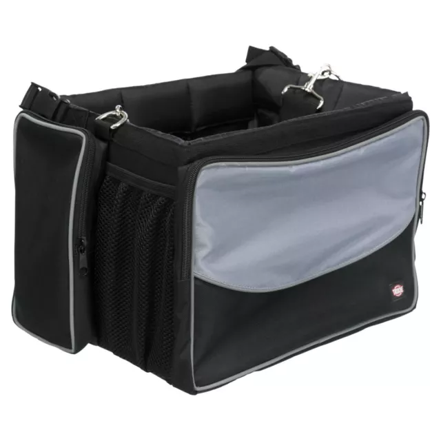 Trixie Vélo Front-Box pour Chiens Noir/Gris, Neuf