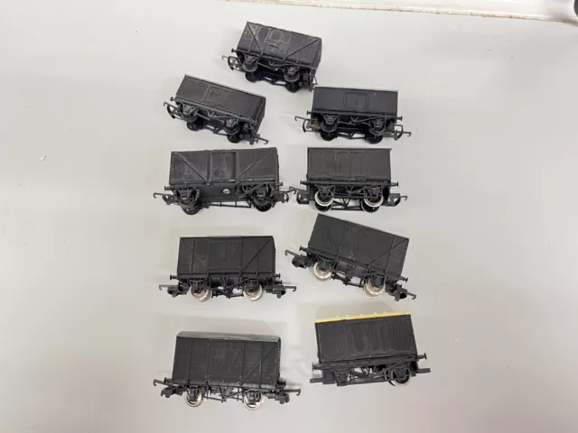 Lima/ Wrenn Assorted x9 Wagons - OO Gauge - Unboxed