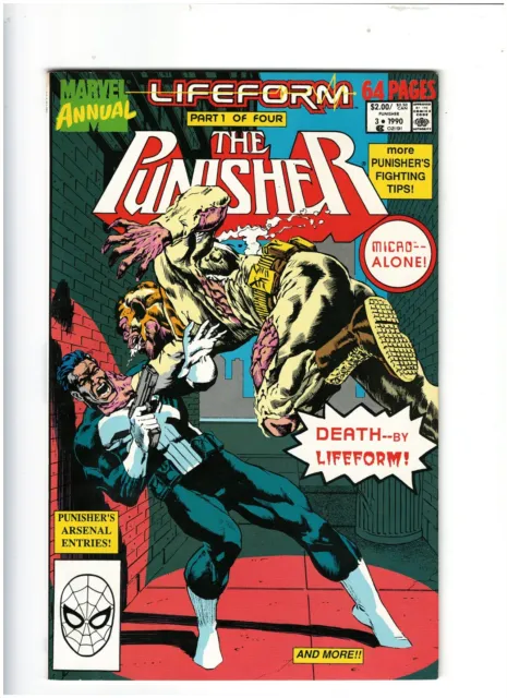 Punisher Annual #3 Marvel 1990 Lifeform VF/NMv9.0