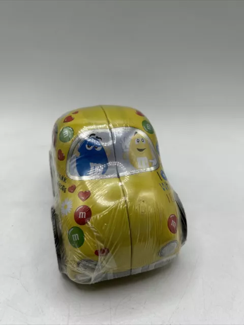 M&M yellow VW Car Collector's Tin Members only Unopened 2
