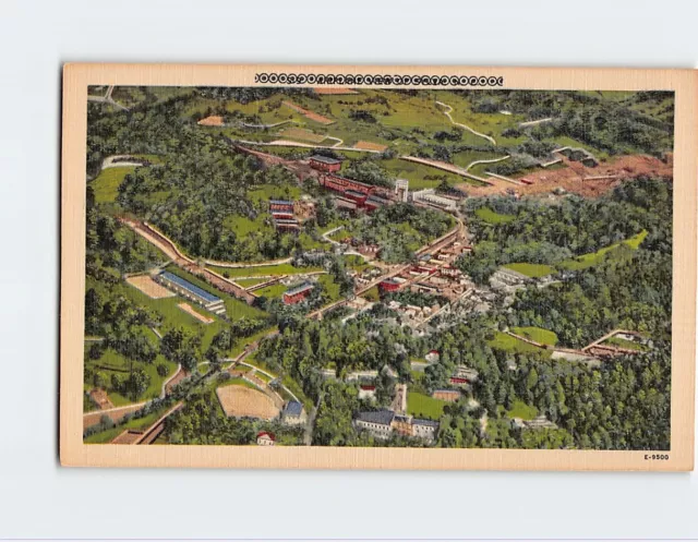 Postcard Airplane View Of Sylva, North Carolina