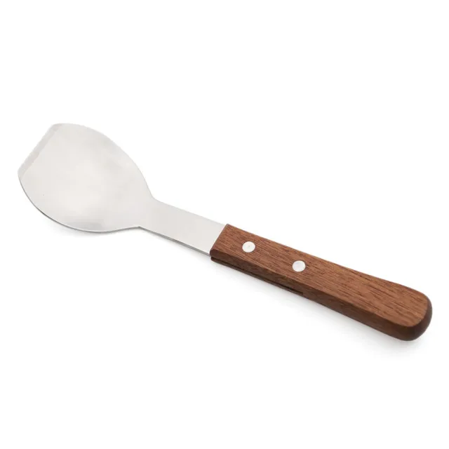 Stainless Steel Ice Cream Scoop Large Cookie Melon Spade Spoon with Wood Handle