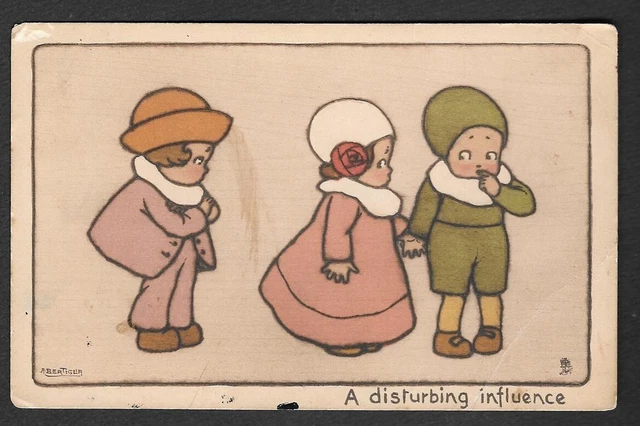 RARA CARTOLINA BAMBINI TUCK'S FIRMATA BERTIGLIA serie 3557