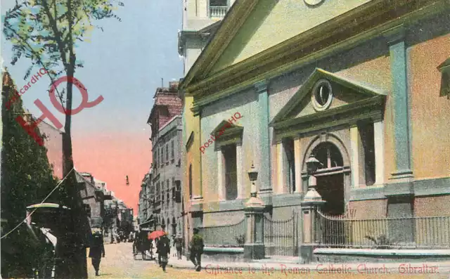 Picture Postcard- Gibraltar, Entrance To Roman Catholic Church