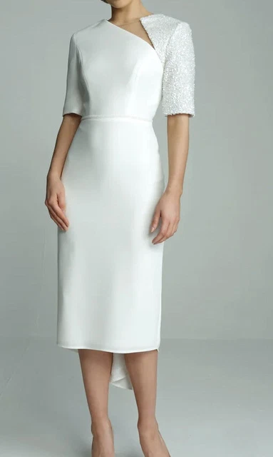 Shauna Fay Size 12 Ivory Mae Dress Rrp £720 Mother Of The Bride