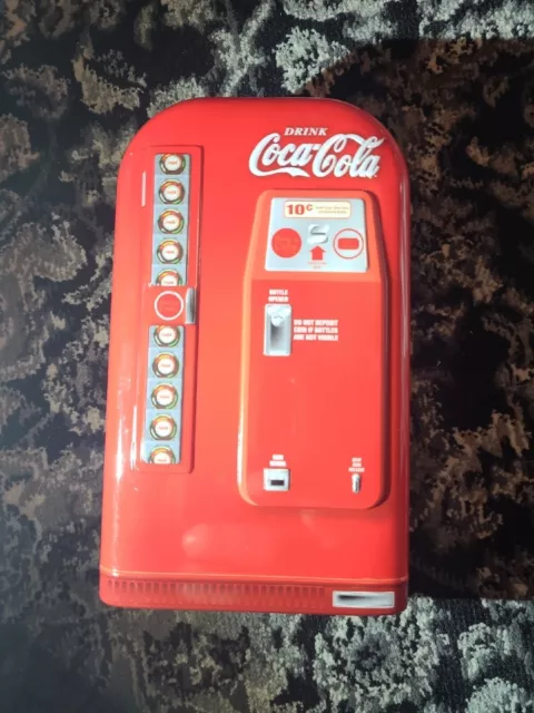 Metal Coke Can Bank- COCA-COLA Tin - Money Saving Coin Slot Collectible vending