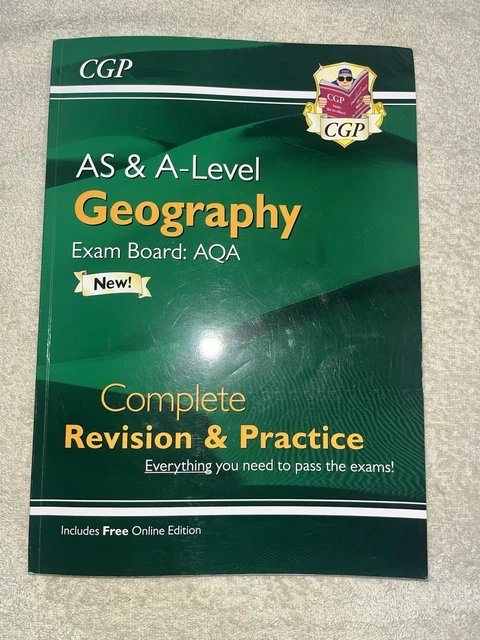 AS AND A-LEVEL Geography: AQA Complete Revision & Practice CGP £10.80 ...