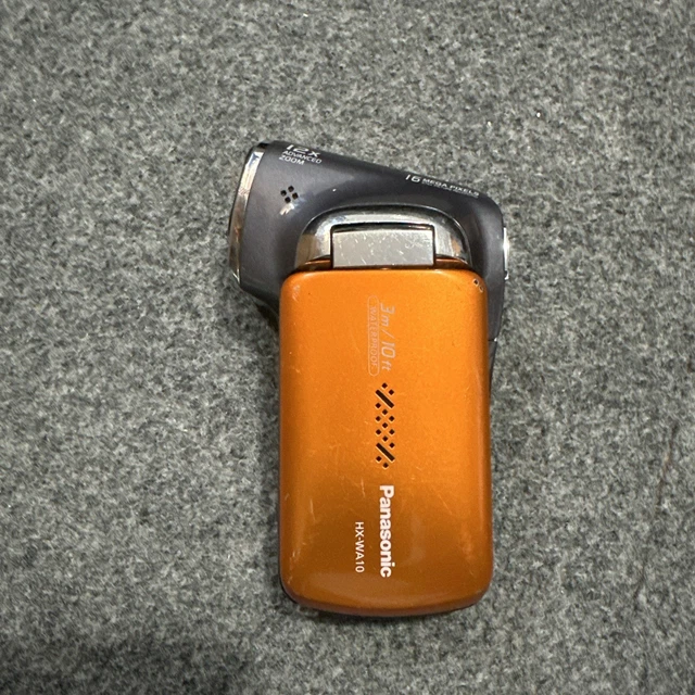 PANASONIC HX-WA10 ORANGE Digital Movie Waterproof Camera Working