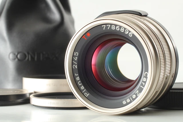 Schutzhülle Ein [Mint] Contax Carl Zeiss Planaren T 45mm f2 Af Glas für G1 G2 Ab