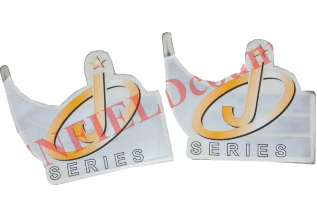 New Massey Ferguson J Series Bonnet Side Decal Emblem Sticker Set GEc