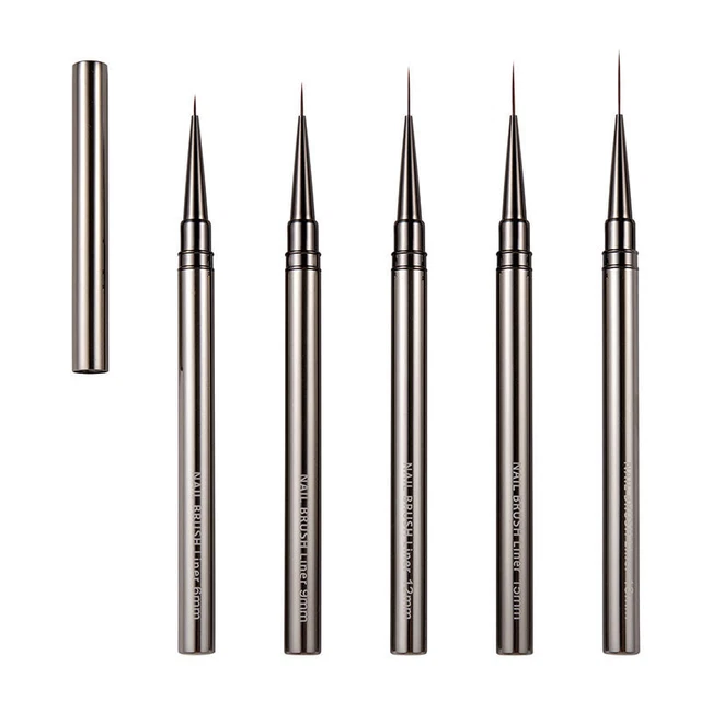 1 pz penna da disegno nail art pittura disegno rivestimento gel UV pennello smalto ZC