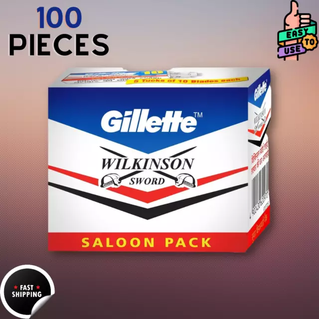 100 X Wilkinson Sword Double Edge Safety Razor Blades