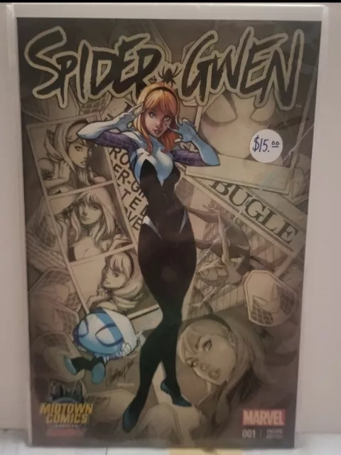 Marvel Spider-Gwen #1 Midtown Comics J Scott Campbell variant! 1st print! NM