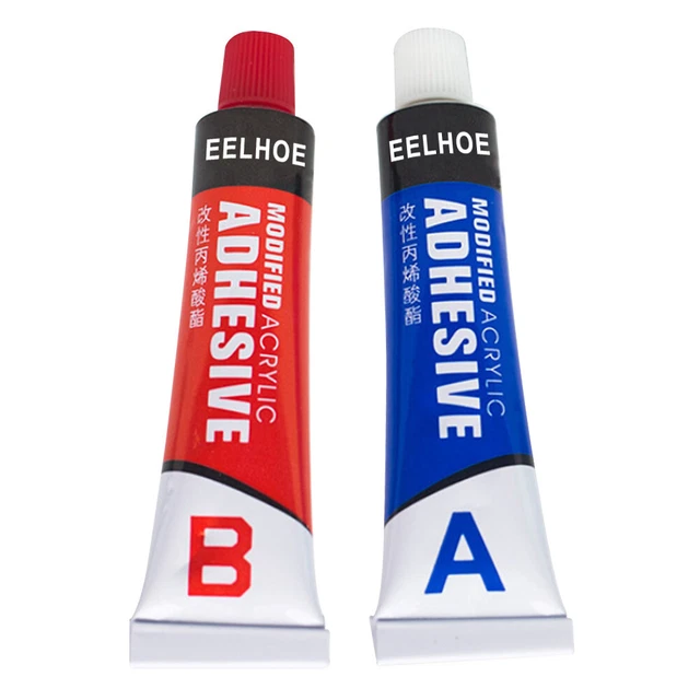 2pcs Iron Steel Wood Strong Quick-drying Casting Glue A + B Adhesive Super Glue