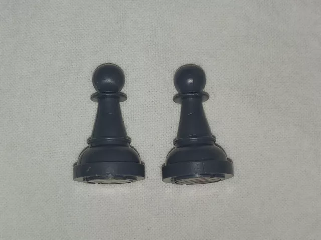 2 Black Pawns replacement parts/pieces for Radio Shack Chess Champion 2150L