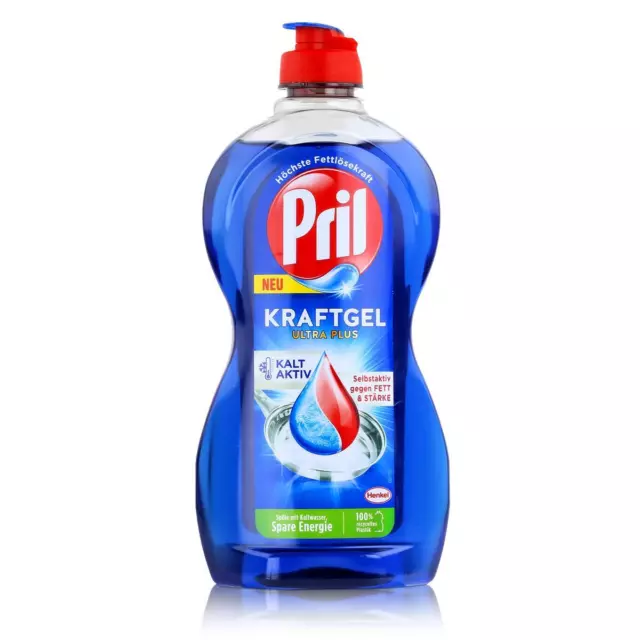 Pril Spülmittel Kraftgel Ultra Plus 450ml - Hohe Fettlösekraft (1er Pack)