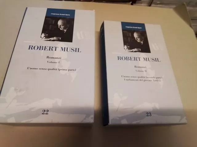 ROBERT MUSIL ROMANZI, L' Espresso Grandi Opere, 2 Voll, 24mr24