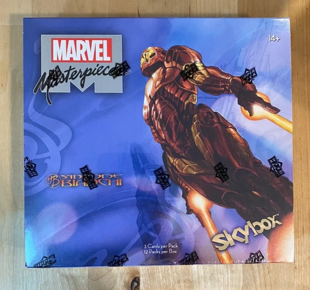 2018 Marvel Masterpieces Trading Cards SEALED UNOPENED HOBBY BOX - 12 Packs - UD