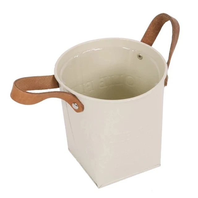 Watering Can Pot Drum Rustic Table Decor Metal Flower Bucket