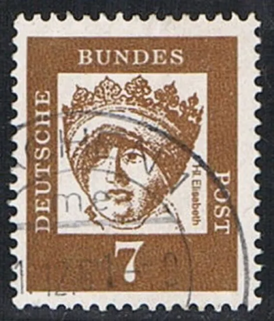 Bedeutende Deutsche 007, 348 x , gestempelt Rundstempel, ohne Fluoreszenz