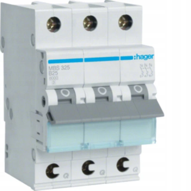 Disjoncteur 6kA 3P B 25A QuickConnect /#Z H0DY 6626