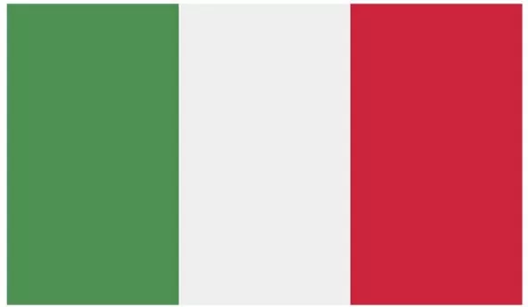 Set 6 Adesivi Bandiera Italia Stickers Italy Flag Auto Impermeabili Moto Vinile