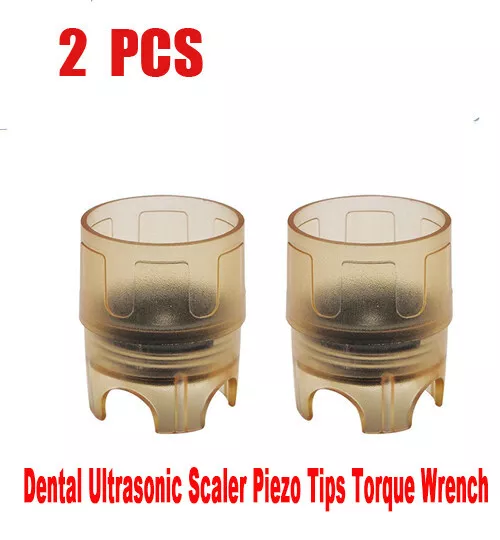 2PCS Dental Ultrasonic Scaler Piezo Tips Torque Wrench Brand New Product CE