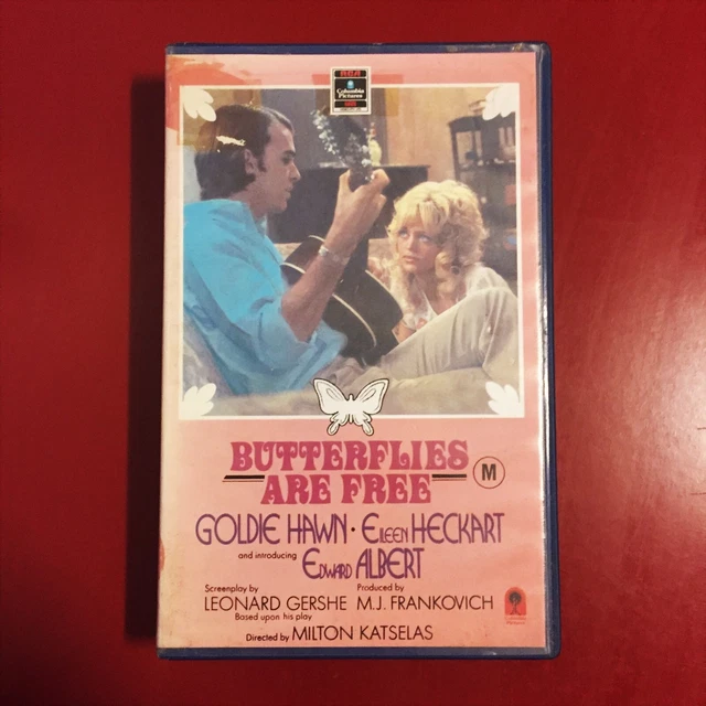 *LEONARD GERSHE BUTTERFLIES ARE FREE vhs RCA classic comedy romance