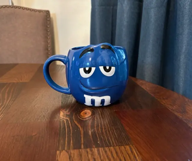 2016 M&M’s World Blue M&M 3D Character Mug Holds 20 oz New Without Tags