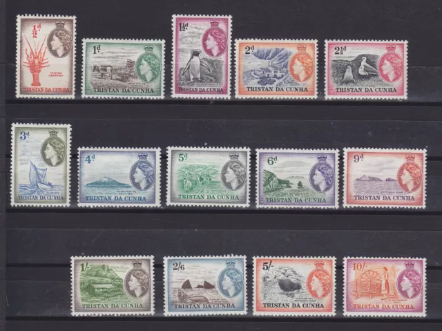 Tristan Da Cunha 1954, Sg 14-27, Complete Set Of 14, Mlh